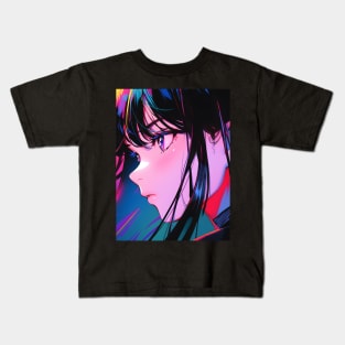 Cybernetic Journeys: Ghost in the Shell Aesthetics, Techno-Thriller Manga, and Mind-Bending Cyber Warfare Art Kids T-Shirt